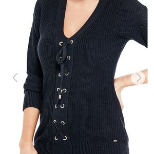 Guess Lace Up Sweater